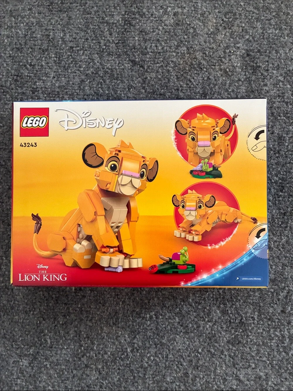 Lego Disney Simba Lion Cub Building Set - Orange, Tan, Brown